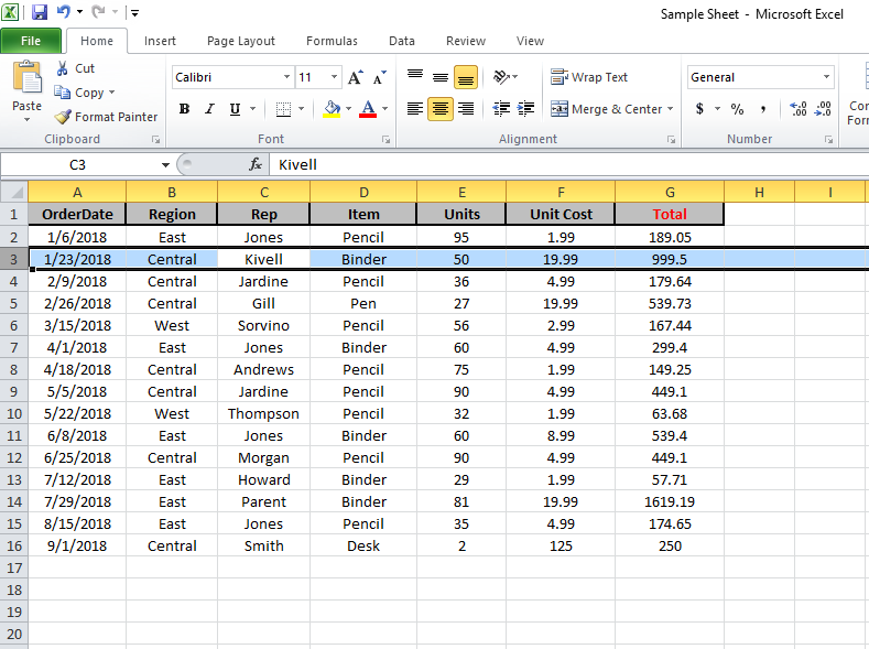 change data in rows to columns in excel for mac